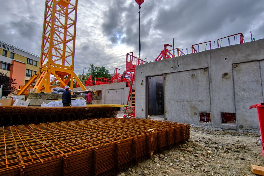 Photographies d’un chantier de logement collectif par Lionel Bottereau