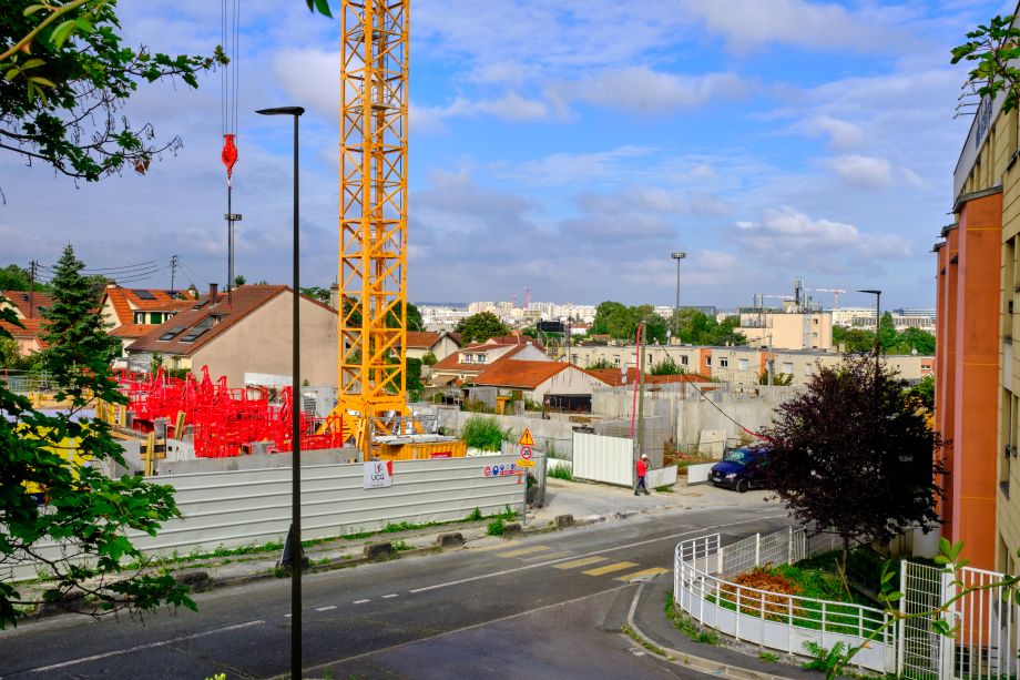 Photographies d’un chantier de logement collectif par Lionel Bottereau