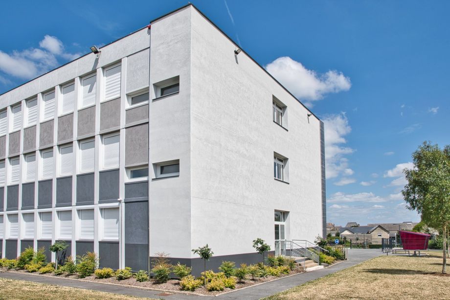 Images de Laurence Masson d’une rénovation d’un collège par Jean-Louis Chereau