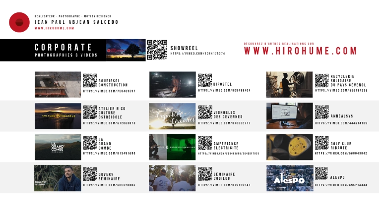 Photographie, Retouche photo, Vidéo et montage, Motion design, Drone, Mariage, Grossesse, Famille, Couple, Immobilier & Architecture, Photo produit, Portrait, Culinaire, Evènement, Industrielle, Corporate, Sport, Vue du ciel, Nature, Auto / Moto, Bâtiment, Concert/Spectacle, Conférence / Salon, Suivi de chantier, Scolaire, Architecture d'intérieur / Décoration, Artistique, Traditionnel, Vintage, Lifestyle