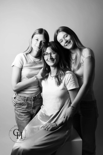 Famille, Portrait, Photo en studio, Traditionnel