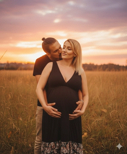 Retouche photo, Grossesse, IA générative, Traditionnel