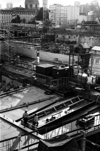 Photographie, Suivi de chantier, Traditionnel, Vintage, Argentique