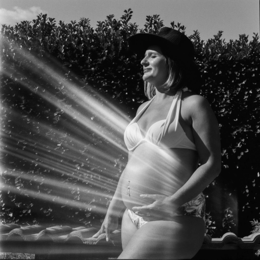Photographie, Grossesse, Artistique, Vintage, Argentique